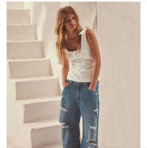 Zara Bow Shoulder Top